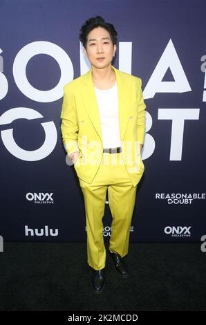 Los Angeles, Ca. 22. September 2022. Tim Jo bei der Los Angeles Premiere von „vernünftiger Zweifel“ am 22. September 2022 im NeueHouse Hollywood in Los Angeles, Kalifornien. Quelle: Saye Sadou/Media Punch/Alamy Live News Stockfoto