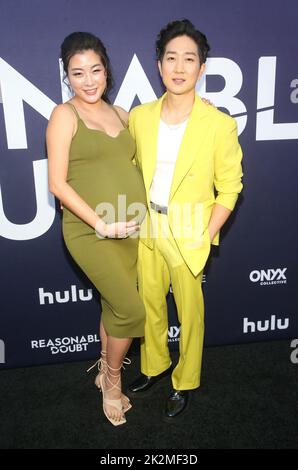 Los Angeles, Ca. 22. September 2022. Hannah Jun und Tim Jo bei der Los Angeles Premiere von „vernünftiger Zweifel“ am 22. September 2022 im NeueHouse Hollywood in Los Angeles, Kalifornien. Quelle: Saye Sadou/Media Punch/Alamy Live News Stockfoto