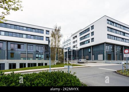 Jena Justice Center mit höherem Regionalgericht, Generalstaatsanwaltschaft, Bezirksgericht und Juristengericht Stockfoto