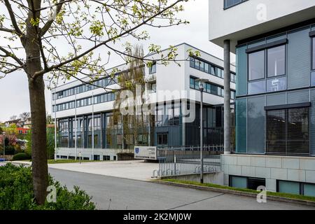 Jena Justice Center mit höherem Regionalgericht, Generalstaatsanwaltschaft, Bezirksgericht und Juristengericht Stockfoto