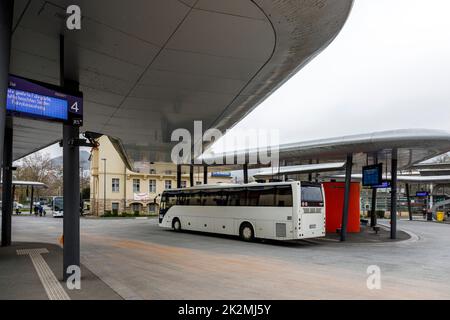 Busbahnhof Jena Stockfoto