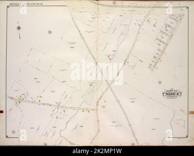 Kartografisch, Karten. 1918. Lionel Pincus und Prinzessin Firyal Map Division. Queens (New York, N.Y.), Immobilien , New York (Bundesstaat) , New York , Queens (Borough) Queens, Vol. 1A, Doppelseite Plate No. 25; Teil von ward 4 Jamaica. Karte begrenzt durch Conduit Ave., 226. St., 147. Ave Stockfoto