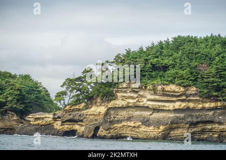 Landschaft von Matsushima (die drei malerischsten Orte Japans, Präfektur Miyagi) Stockfoto
