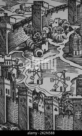Konstantinopel. Nürnberger Chronik, 1494. Details. Stockfoto