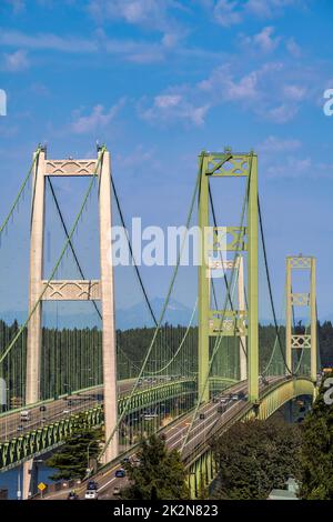 Tacoma Narrows Bridge, Tacoma, Washington, USA Stockfoto