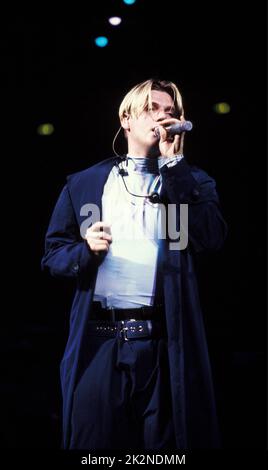 BACKSTREET BOYS ; live in London, UK ; 16 June 1999 ; Credit : Mel Longhurst / Performing Arts Images ; www.performingartsimages.com Stockfoto