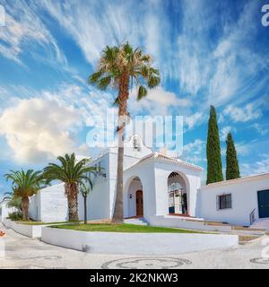 Frigiliana - die schöne Altstadt von Andalusien. Die schöne Altstadt von Frigiliana, Andalusien, Spanien. Stockfoto