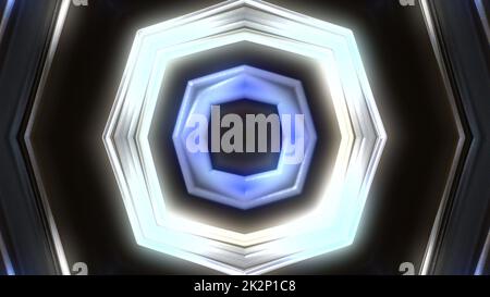 Glühkaleida Stockfoto