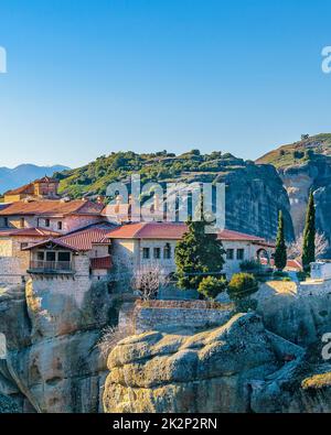 Kloster der Heiligen Dreifaltigkeit, Meteora, Griechenland Stockfoto