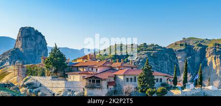 Kloster der Heiligen Dreifaltigkeit, Meteora, Griechenland Stockfoto