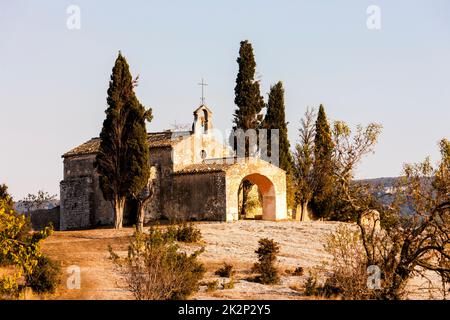 Kapelle St. Sixte im Zentrum der Provence, Frankreich Stockfoto