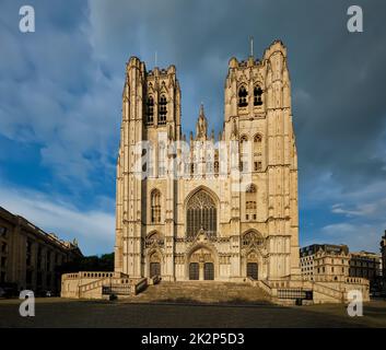 Kathedrale St. Michael und St. Gudula in Brüssel, Belgien Stockfoto