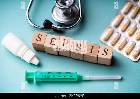 Sepsis-Krankheitsbehandlung Stockfoto