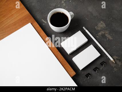 Leeres Briefpapier Vorlage Stockfoto