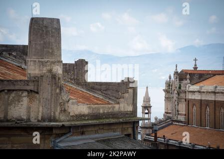 Blick auf die Dächer von rijeka in Kroatien Stockfoto
