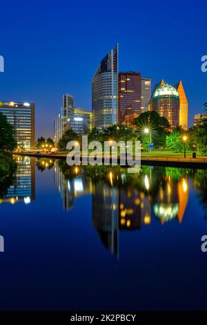 Wolkenkratzer in Den Haag, Niederlande Stockfoto