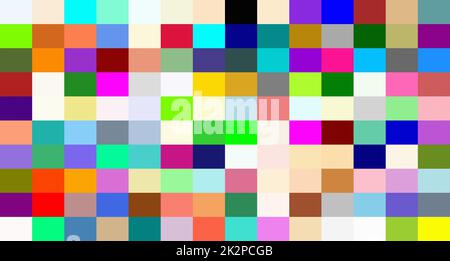 Farbpalette für die Webbahn Stockfoto