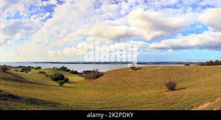 GroÃŸ Zicker Traumlandschaft auf der Ostseeinsel Rügen Stockfoto