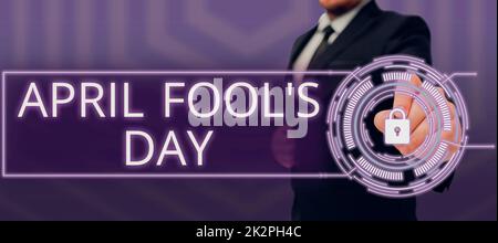 Schild zeigt gut besser am besten an. Wort für praktische Witze Humor Streiche das Jugenfest lustig töricht Stockfoto