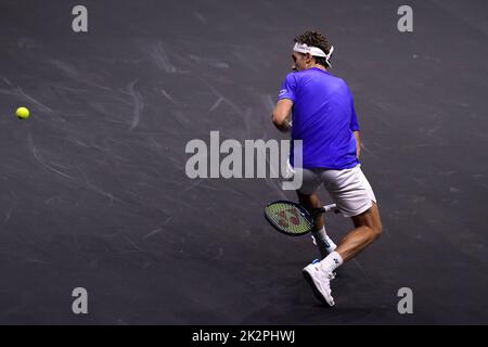 Am ersten Tag des Laver Cup in der O2 Arena, London. Bilddatum: Freitag, 23. September 2022. Stockfoto