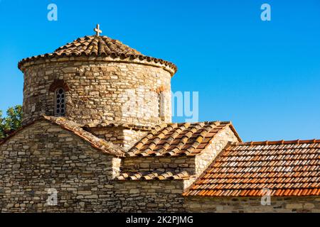 12. Jahrhundert Erzengel Michael byzantinische Kirche in Kato Lefkara Dorf. Distrikt Limassol, Zypern Stockfoto