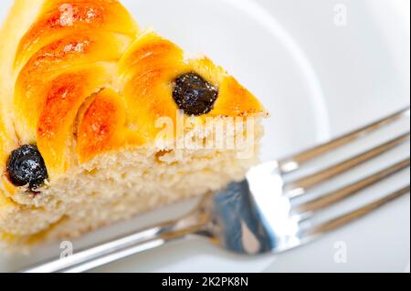 Blaubeeren Brot Kuchen dessert Stockfoto