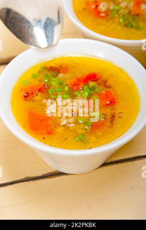 Syrische Gerstensuppe Brühe Aleppo Stil Stockfoto