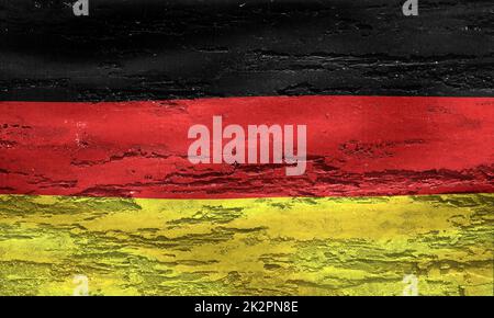 Deutschland Flagge - realistische wehende Stoff Flagge Stockfoto
