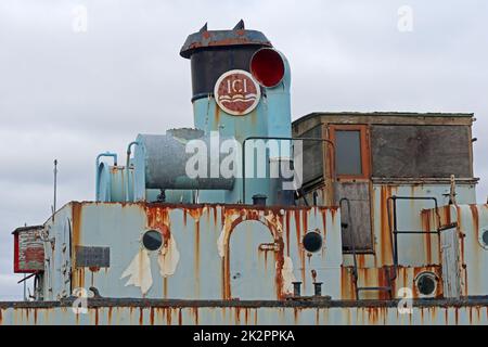 Imperial Chemical Industries, ICI Cuddington Boat, gebaut 1948 von Yarwood, W J & Sons Ltd, Northwich Stockfoto