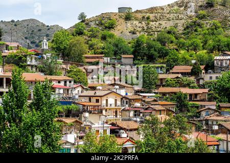 Das Dorf Palaichori. Bezirk Nikosia, Zypern Stockfoto