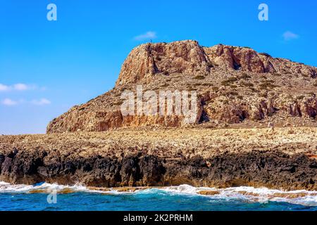 Kap Greco, auch bekannt als Cavo Greco. Bezirk Famagusta, Zypern Stockfoto