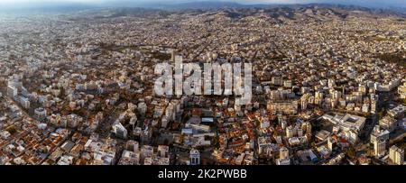 Antenne Panoramablick von Limassol. Zypern Stockfoto