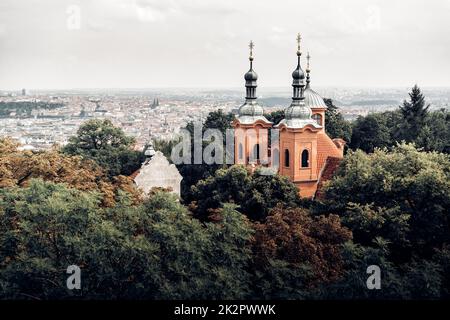 Kathedrale von St Lawrence Petrin Hügel. Prag, Tschechische Republik Stockfoto