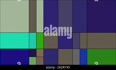 Farbenfrohe Rechtecke im mondrian-Stil Stockfoto
