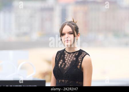 23. September 2022, Madrid, Madrid, Spanien: Zoe Arnao besuchte am 23. September 2022 in Donostia / San Sebastian, SpanienDonostia / San Sebastian, die 'Apagon' Photocall während des 70. San Sebastian International Film Festival im Kursaal Palace. Spanien. 20220923, (Bildnachweis: © Jack Abuin/ZUMA Press Wire) Stockfoto