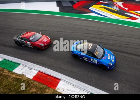 110 DE GROODT Stephane Edwin (bel), Chazel Technologie Course, Alpine A110 CUP, Aktion während der 5. Runde des Alpine Europa Cup 2022, vom 23. Bis 25. September auf dem Autodromo Nazionale di Monza in Monza, Italien - Foto Marc de Mattia / DPPI Stockfoto