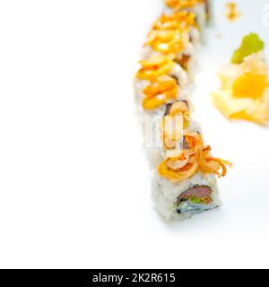 Japanische Sushi-Maki Sushi Rollen Stockfoto