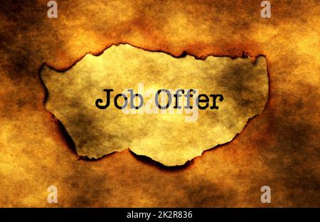 Job-Angebot-Konzept Stockfoto