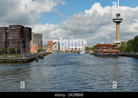 Rotterdam Panoramablick Stockfoto