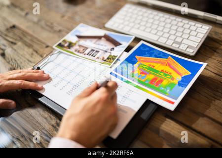 Wärmebildkamera Und Wärmebildkamera Stockfoto