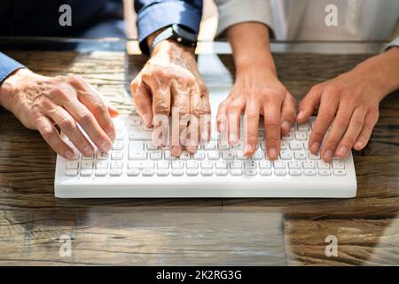 Agile Pair-Programmierung Und Extreme Coding Stockfoto