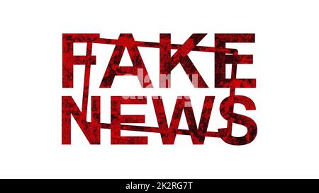 Gefälschte Nachrichten Stockfoto