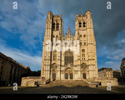 Kathedrale St. Michael und St. Gudula in Brüssel, Belgien Stockfoto