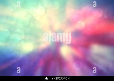 Regenbogen Hintergrund. Abstrakt frisch zarte Pastell lebendige bunte Fantasie Regenbogen Hintergrund Textur mit defokussierten Bokeh Lichter. Schöne leichte Textur. Stockfoto