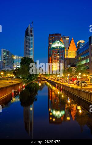 Wolkenkratzer in Den Haag, Niederlande Stockfoto