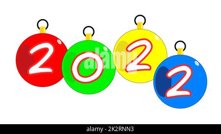 Neujahr-Kugeln Stockfoto
