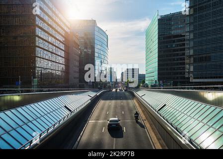 Verkehr in Brüssel Stockfoto