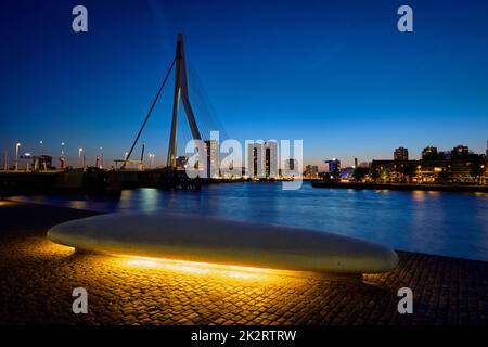 Erasmus-Brücke, Rotterdam, Niederlande Stockfoto