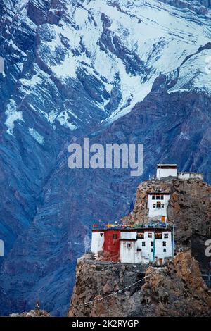 Dhankar Gompa im Himalaya, Indien Stockfoto