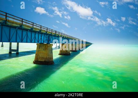 Seven Mile Bridge in Marathon, U. S. Route 1, Florida Keys, Südflorida Stockfoto